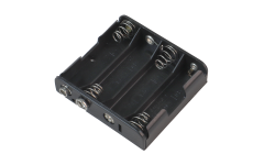 Battery Holder, 4 x AA, Side by Side