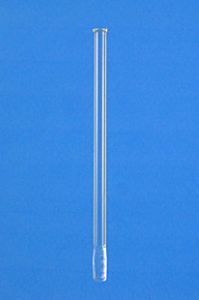 Stirring rod, glass, rounded ends, 150 x 6mm d., pkt/10