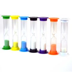 Sand Timer, Plastic, Mini, Set of 7