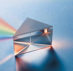 Glass prism, 38mm right angle