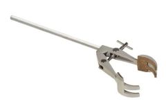 Retort clamp, four prong, heavy duty, cork jaws