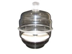 Desiccator, polycarbonate 250mm dia. with plate