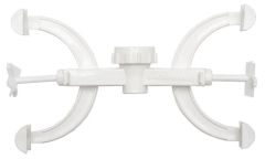 Burette clamp, PVC, double