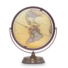 Embossed Globe Metal Base - 30cm