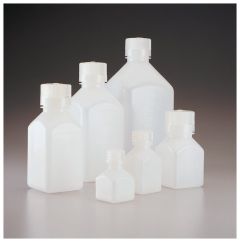 Plastic Reagent Bottle, Square, Narrow Mouth