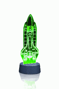 Space Shuttle LED Glow Art Lamp