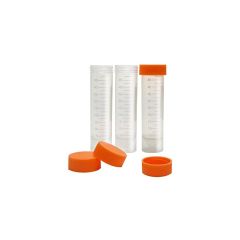 Test Tubes, screw cap, plastic, 50ml - 50 Pack