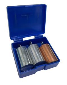 Cylinder Set, hooked, Iron, Aluminium, Copper, 32 x 20mm dia.